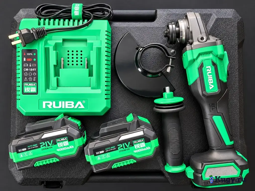 RUIBA JM-125A УШМ 125 мм, 2×4 А·ч