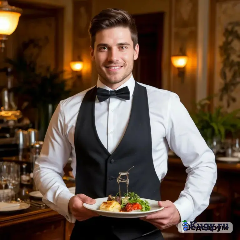официант в ресторан