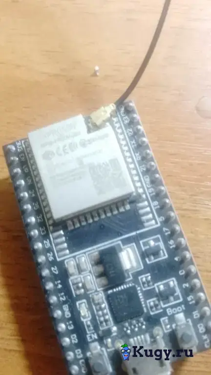 ESP32-wroom-32u с внешней антенной