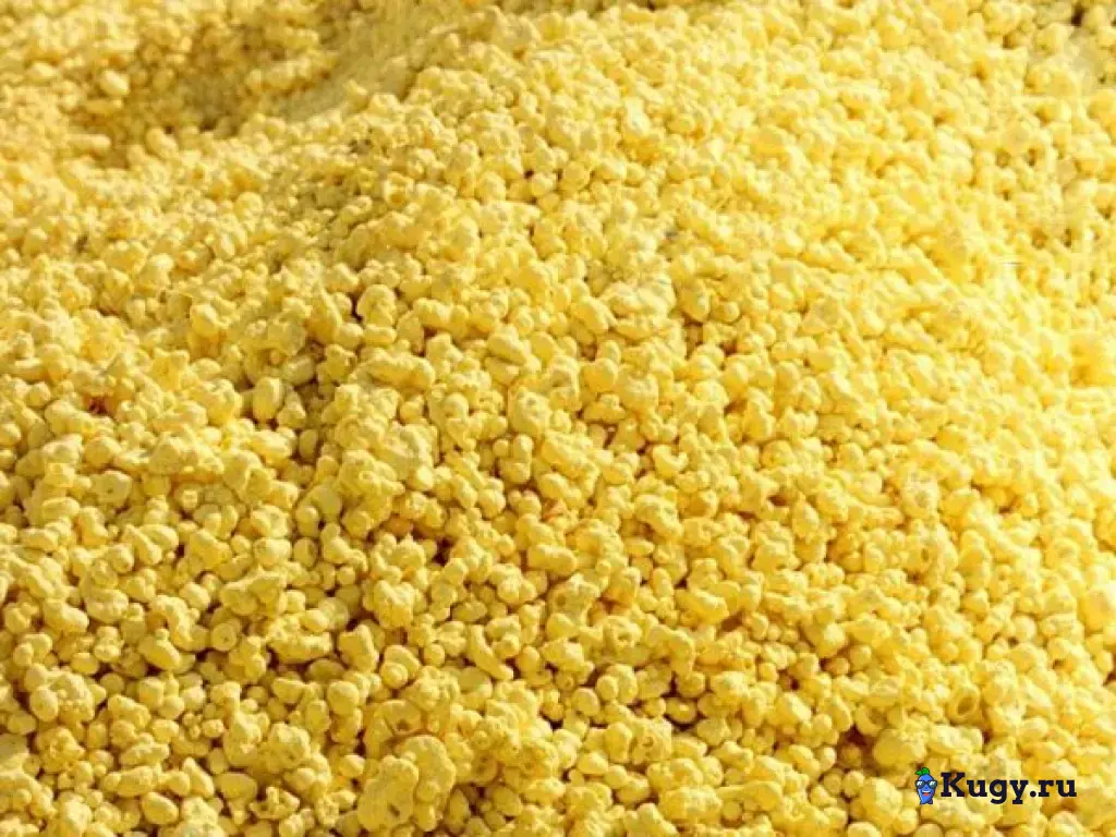 Сера газовая гранулированная, комовая.