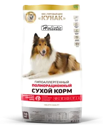 KUNAK Оленина с рисом, холистик — для собак всех пород — упаковка, фото производителя