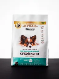 KUNAK Индейка с коллагеном, холистик — для собак мелких пород — упаковка, фото производителя