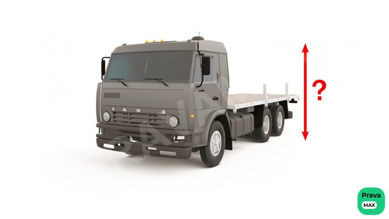 DYHX xizmatining ruxsatisiz transport vositasining yuk bilan yoki yuksiz yo‘l sathidan qanday eng yuqori o‘lchamdagi ba…