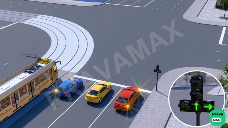 Svetoforning bu ishorasida qaysi transport vositasining harakatlanishga ruxsat etilgan?