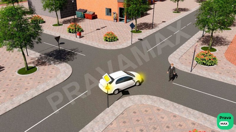 Ko‘rsatilgan vaziyatda haydovchi qanday yo‘l tutishi kerak?