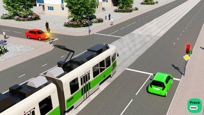 Transport vositalari chorrahani quyidagi tartibda kesib o'tadilar: