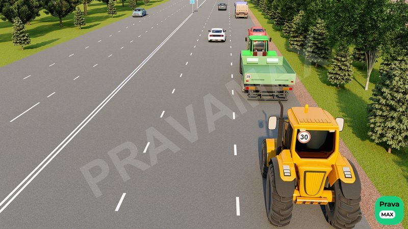 Harakat tezligi 40 km/sdan oshmaydigan transport vositasiga qatnov qismining chap tasmasiga chiqishga qachon ruxsat eti…