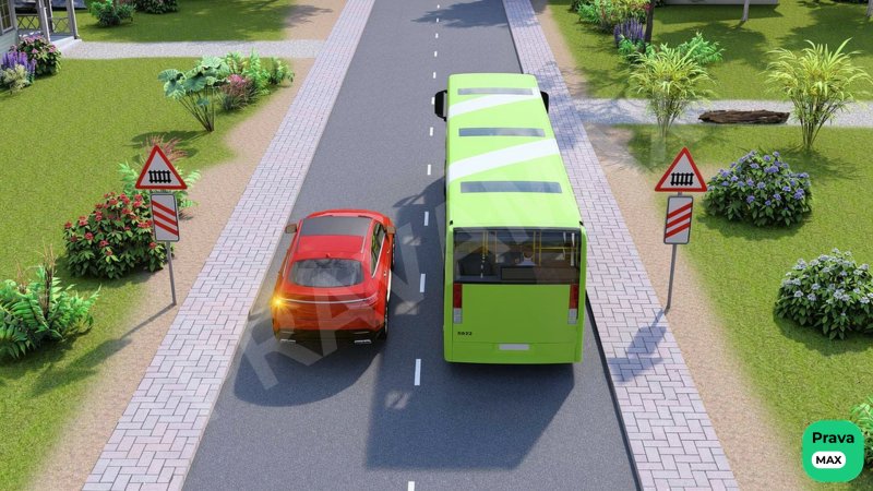 Bu joyda avtobusni quvib o‘tishga ruxsat etiladimi?