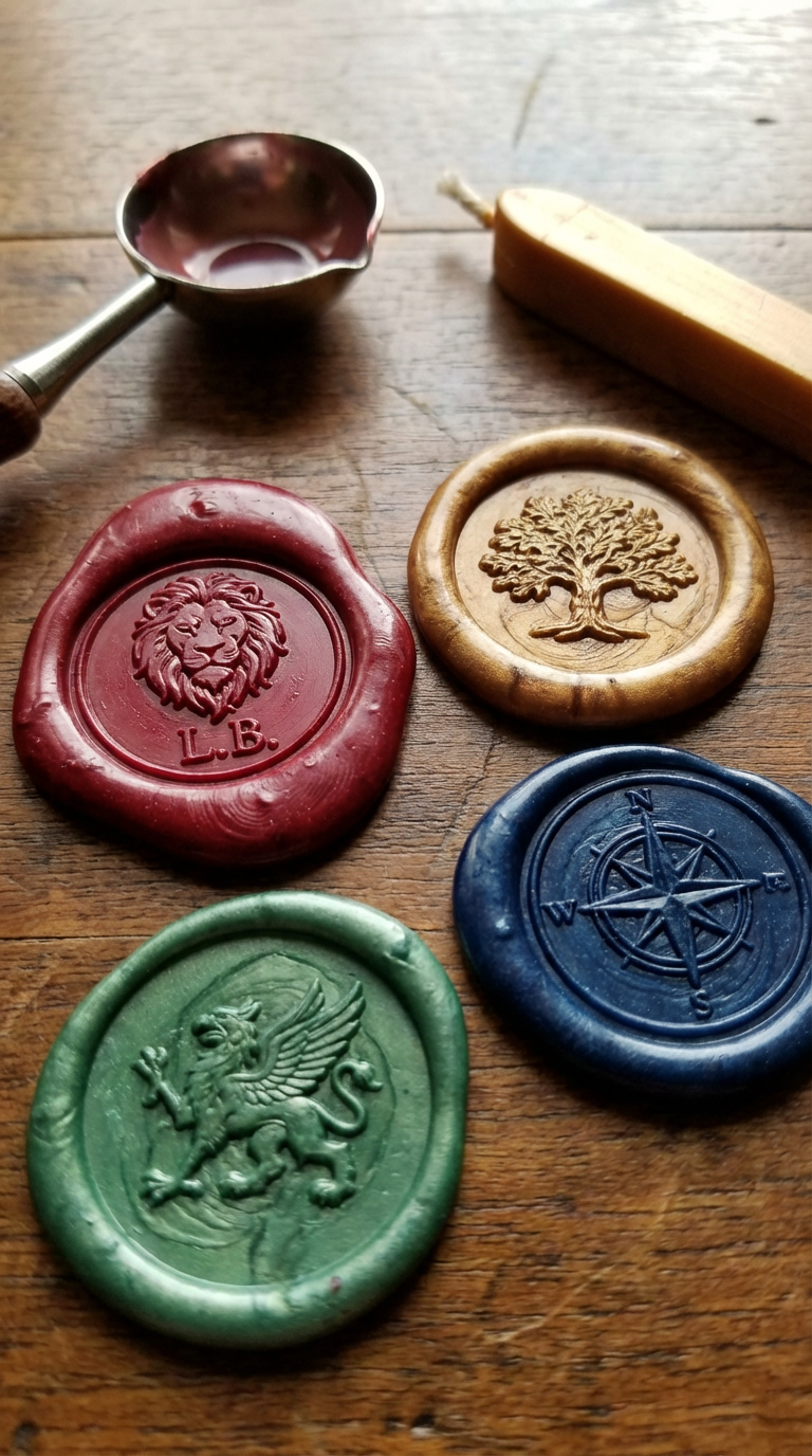 Тактильный логотип и эмблема восковой печати