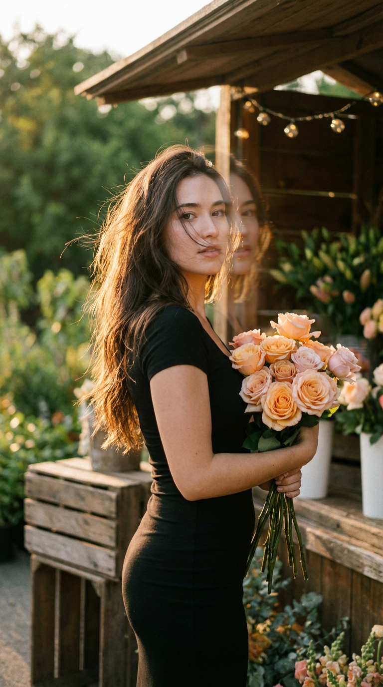 женщина в черном платье: кинематографический портрет