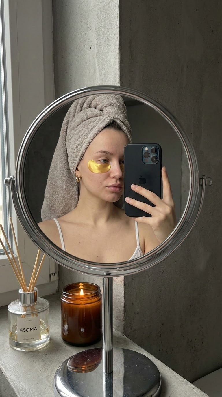 Крупный план лица: естественная текстура кожи и дневной свет