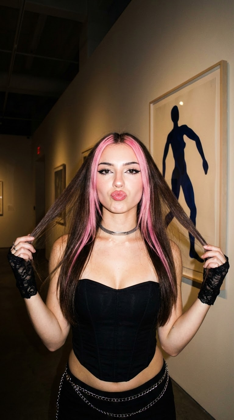 Реалистичная текстура кожи: модный портрет галереи