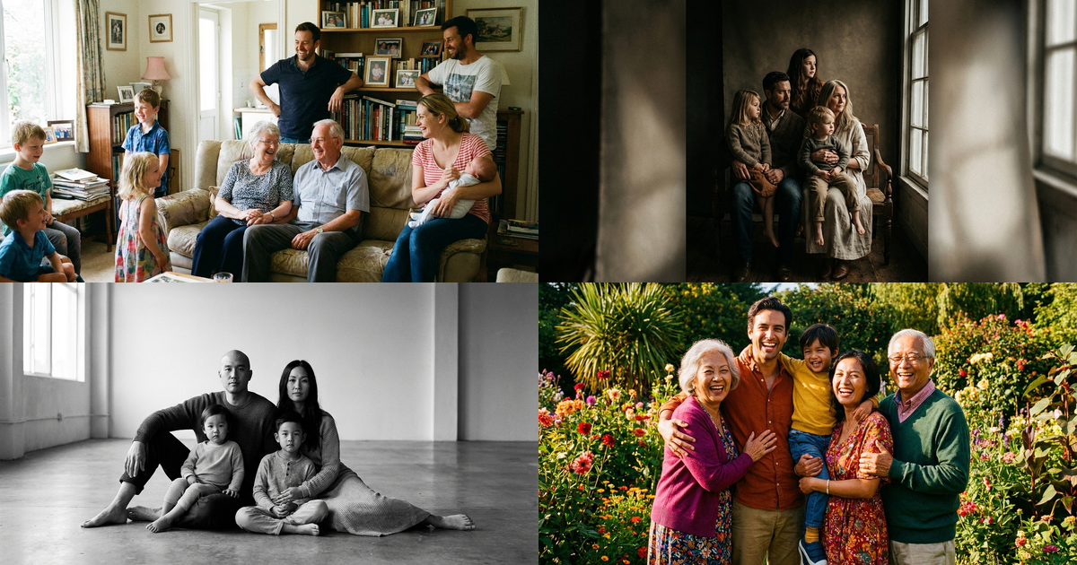 Семейные портреты в новогоднем интерьере: лучшие промпты для Nano Banana Pro