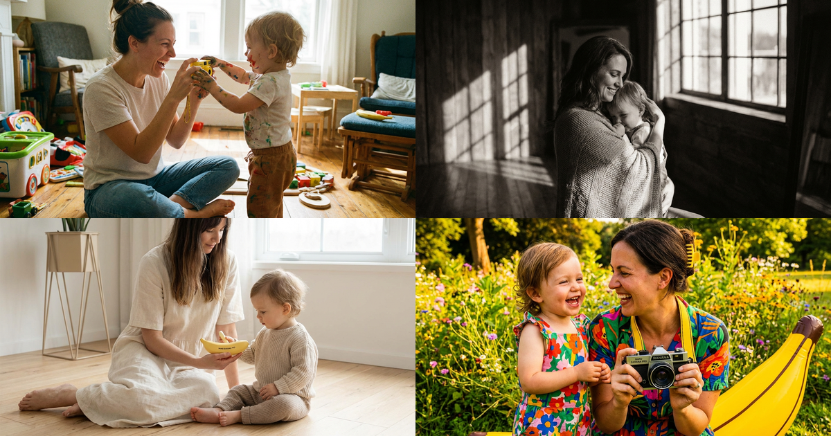 Nano Banana Pro: промпты для фотосессии мамы с ребенком — идеи и примеры