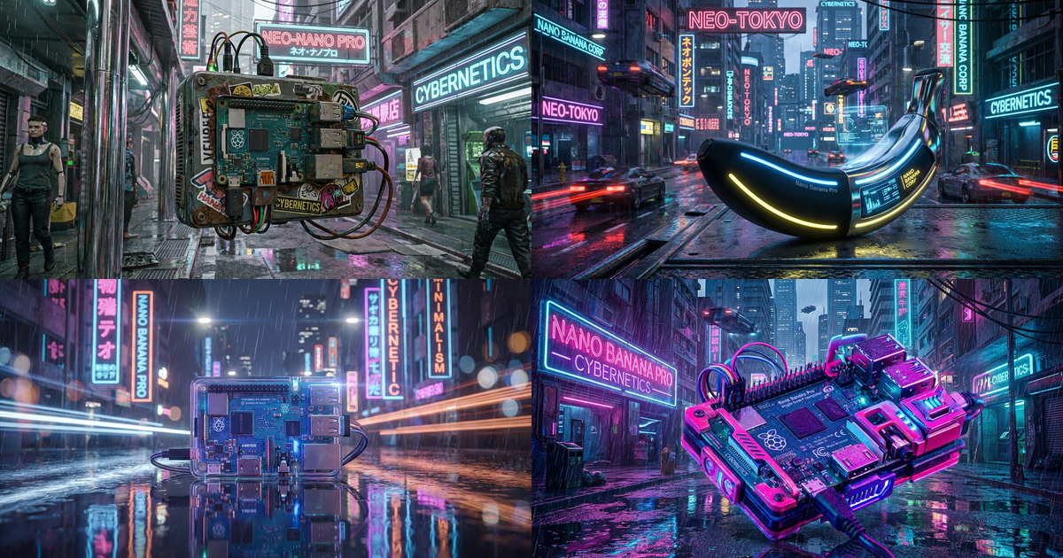 Промпты Nano Banana Pro для киберпанкa и неонового города