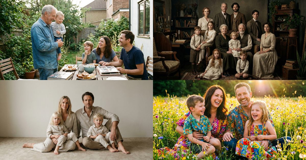 Семейные промпты для Nano Banana Pro: мама, папа и я