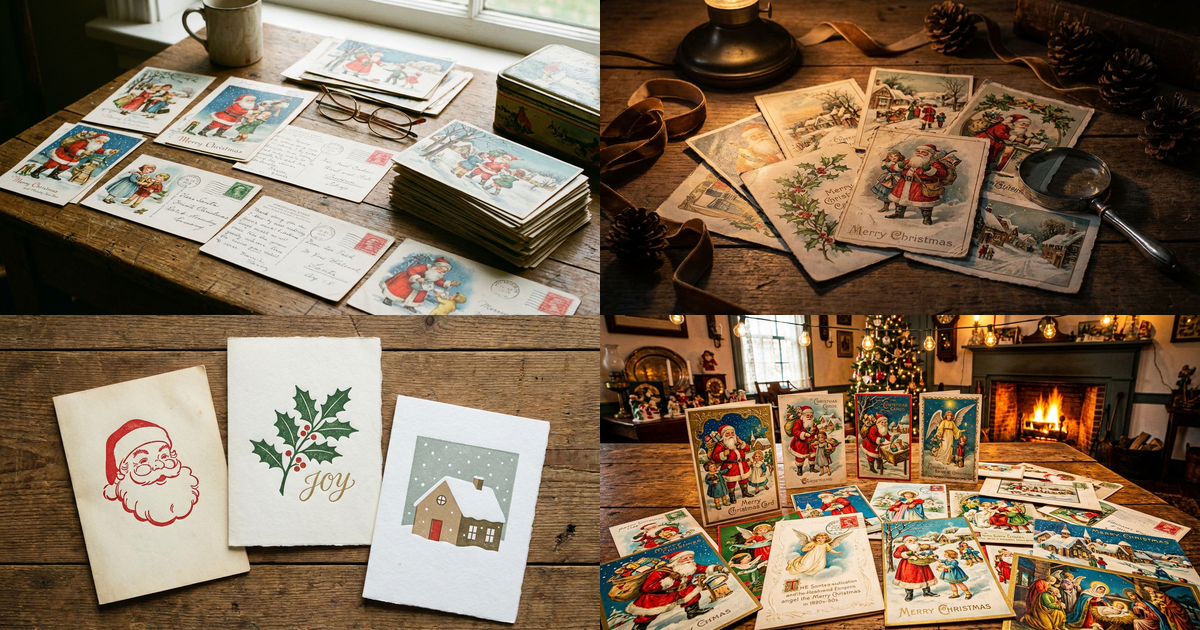 Создавайте винтажные рождественские открытки с промптами Nano Banana Pro