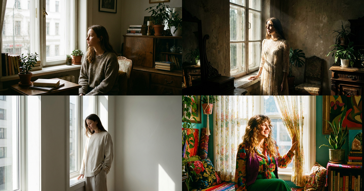 Фотосессия у окна: управляем естественным светом с Nano Banana Pro