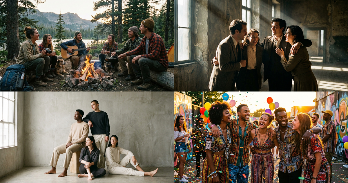 Портретная съемка друзей и групповые портреты с Nano Banana Pro: идеи и промпты