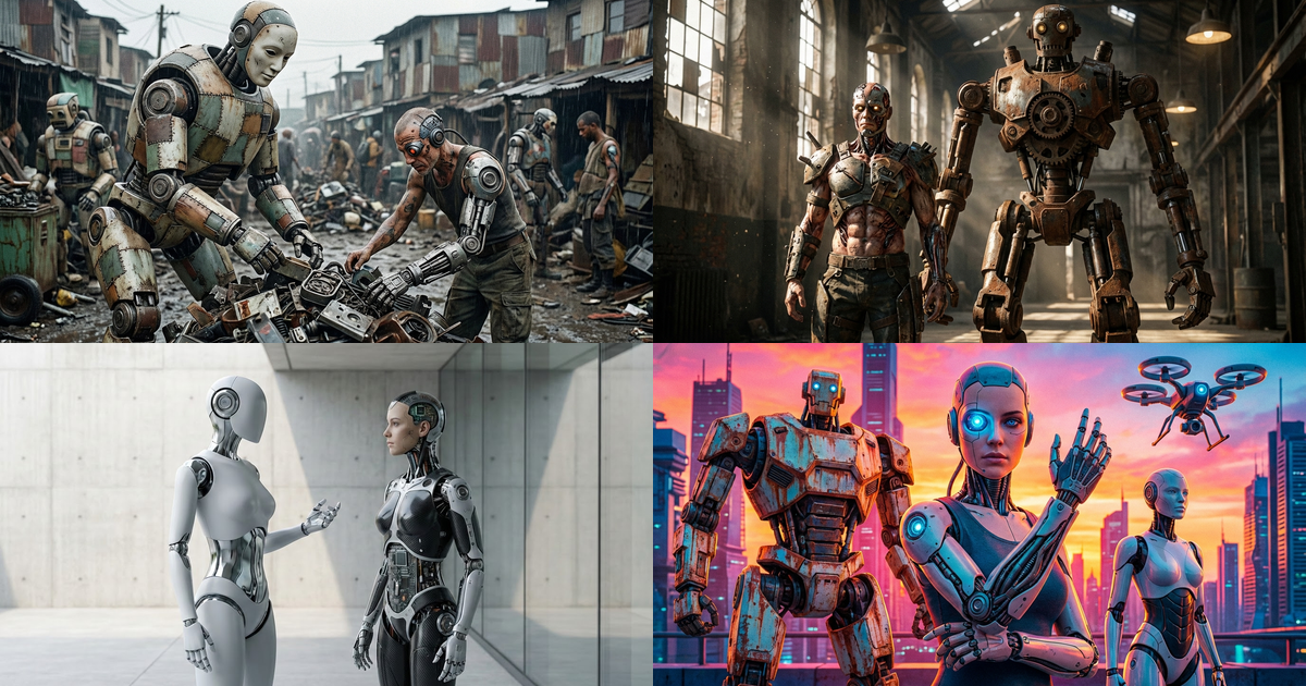 Генерация изображений роботов и киборгов в Nano Banana Pro: промпты и примеры