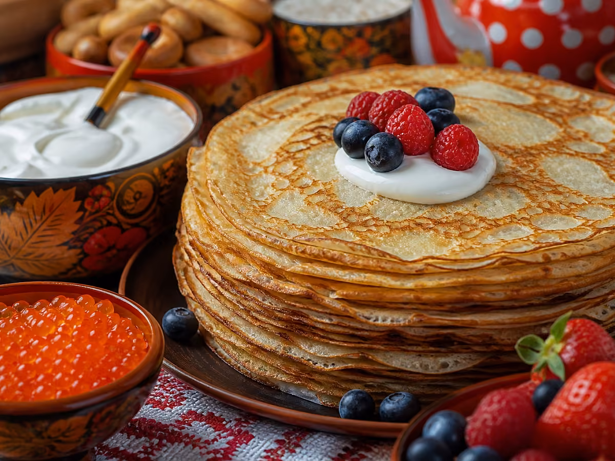 Лучшие рецепты блинов на Масленицу