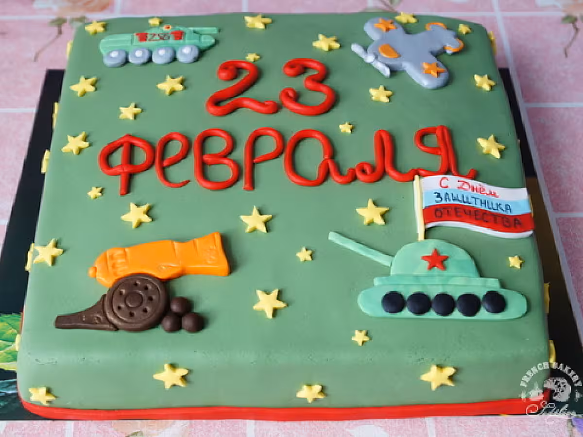 Торт на 23 февраля