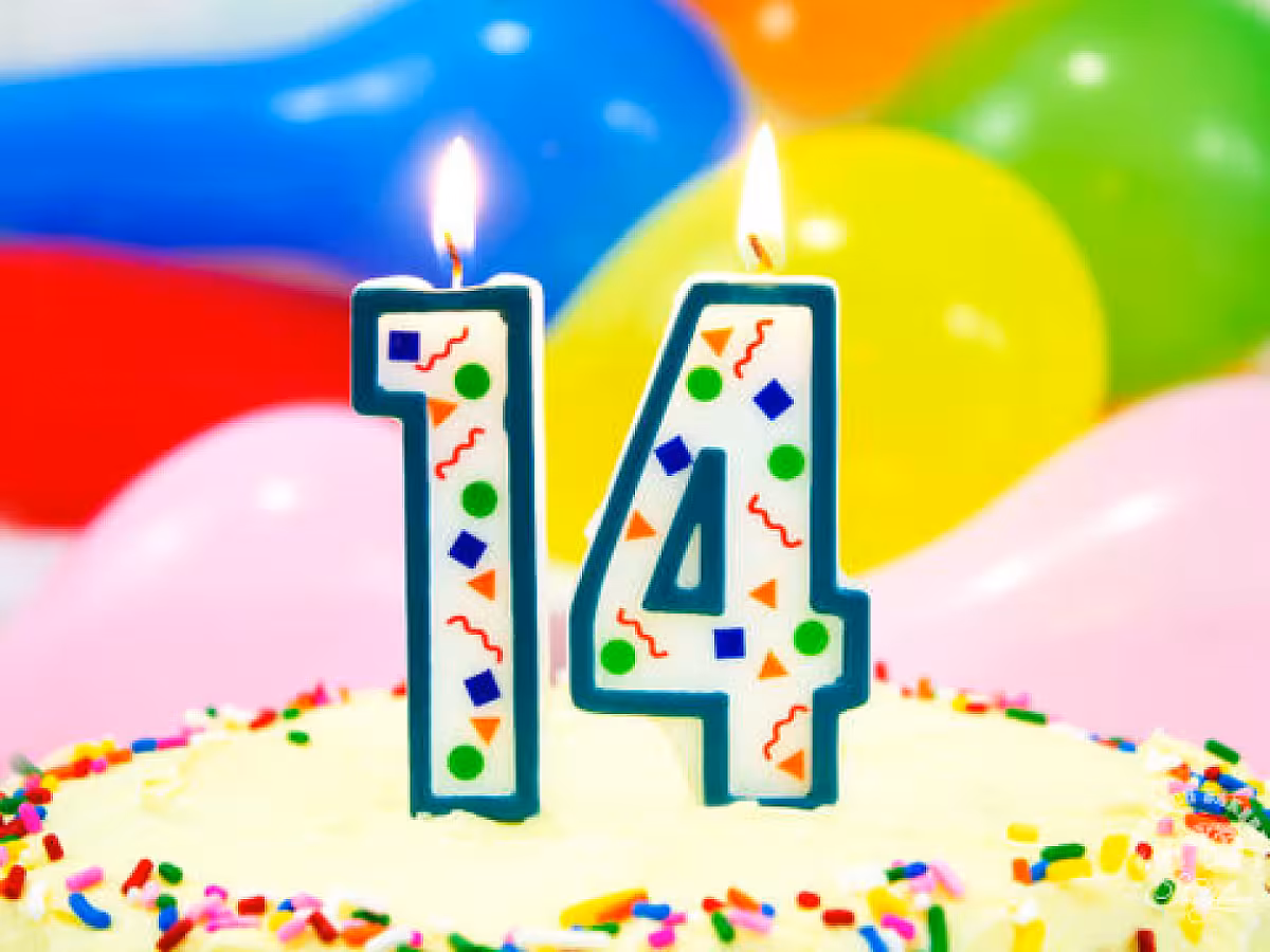 Торт на 14 лет