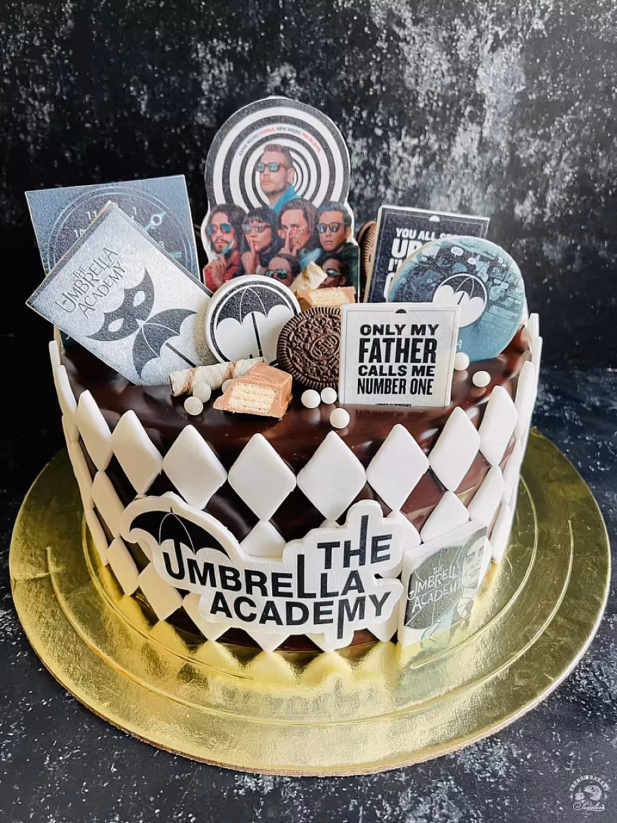 торт the umbrella academy на заказ в москве