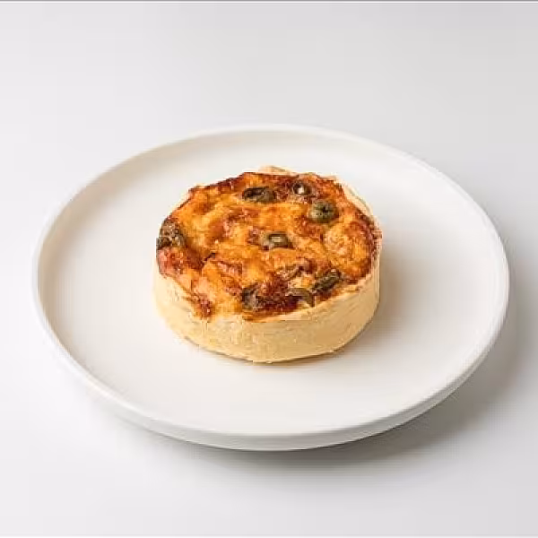 Киш с ветчиной и грибами 