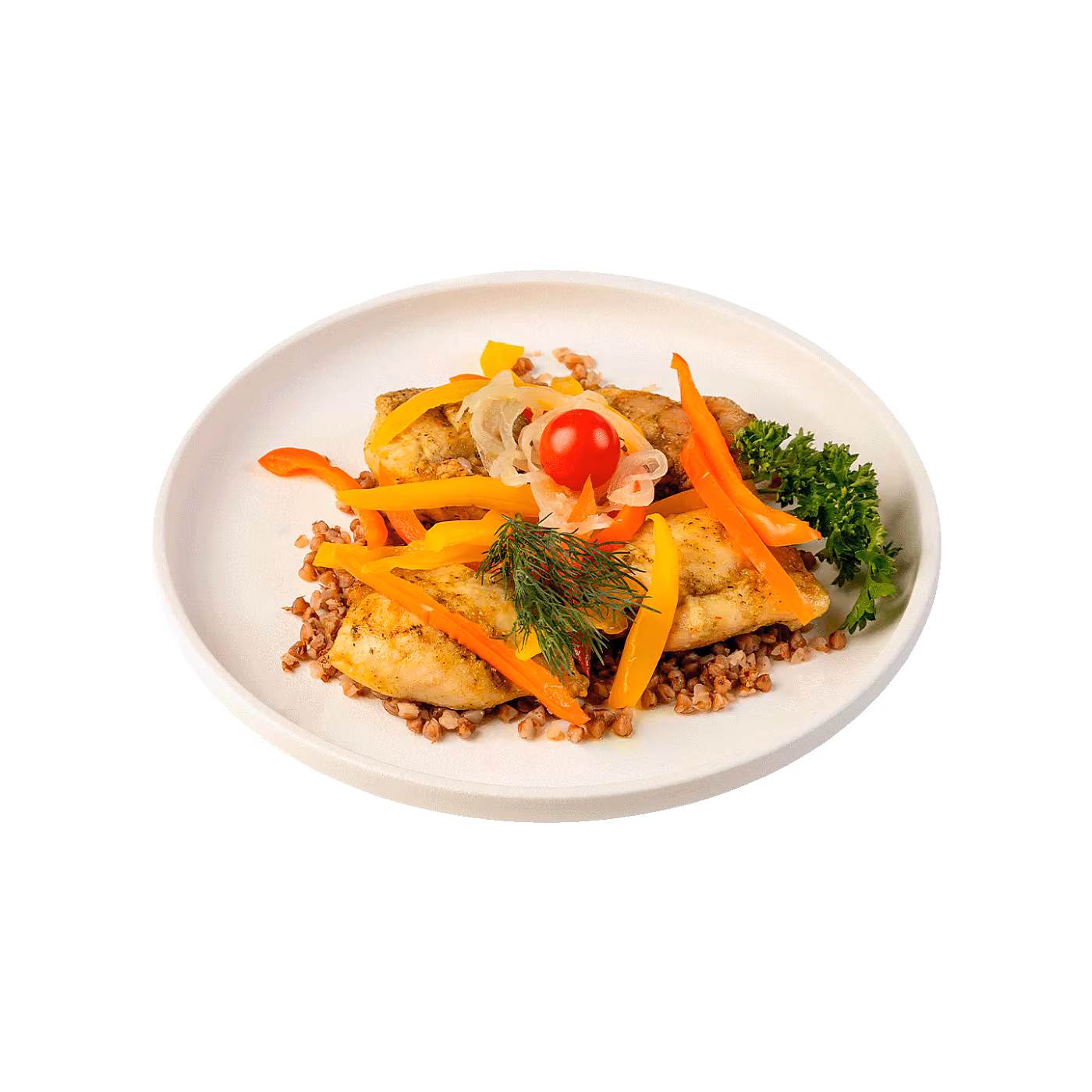 Чахохбили с гречкой и курицей