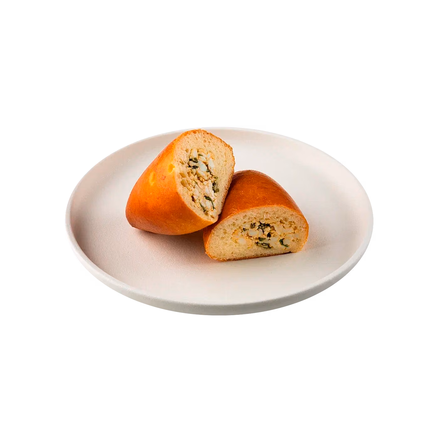 Пирожок с луком и яйцом