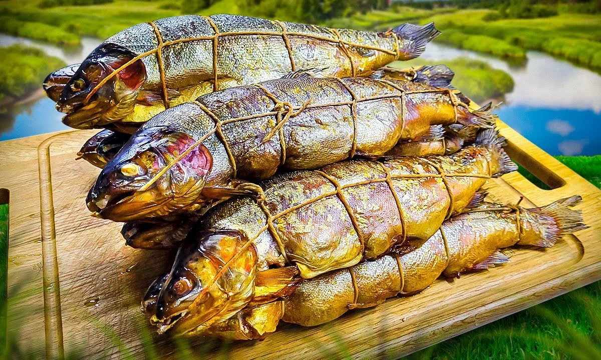 Форель горячего копчения