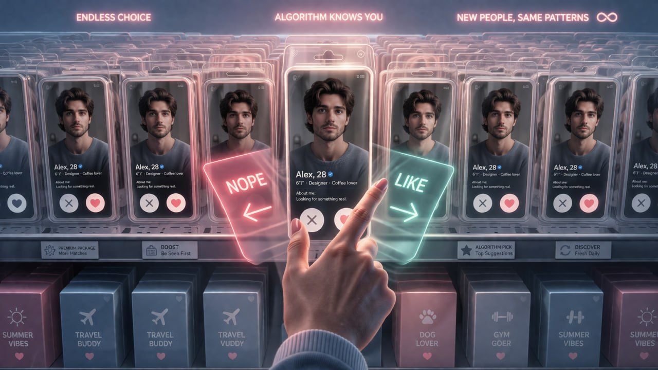 Swipe culture as superficial choice