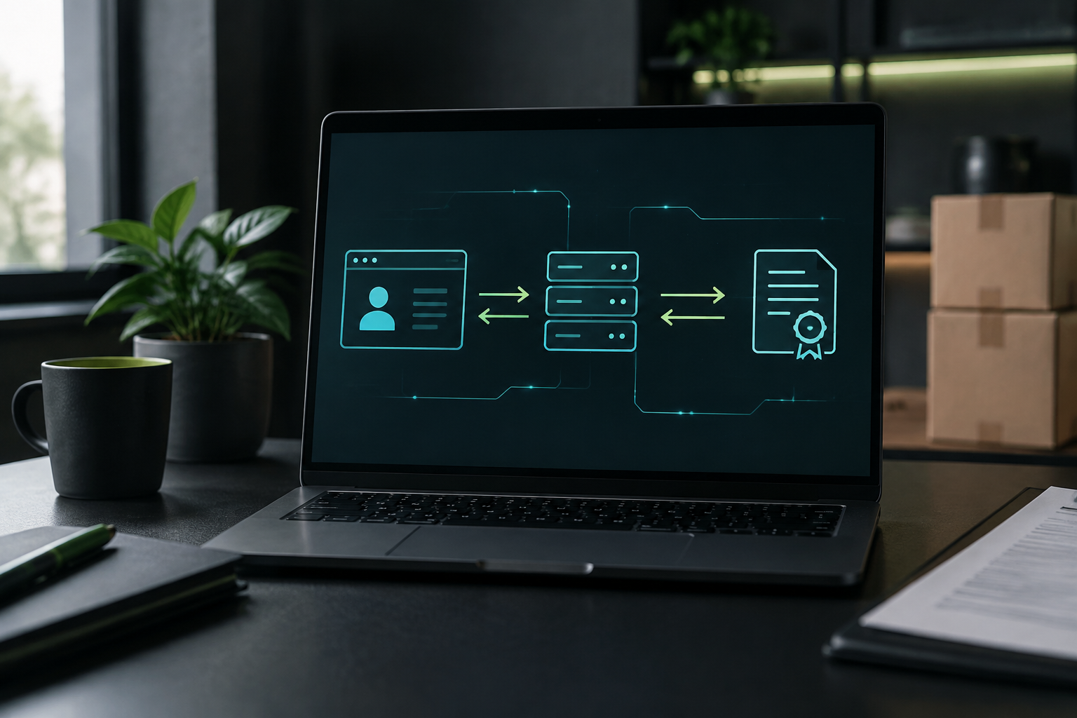 Схема потока данных между личным кабинетом Ozon Seller, внутренним API маркетплейса и серверами ФГИС Росаккредитации. Ст