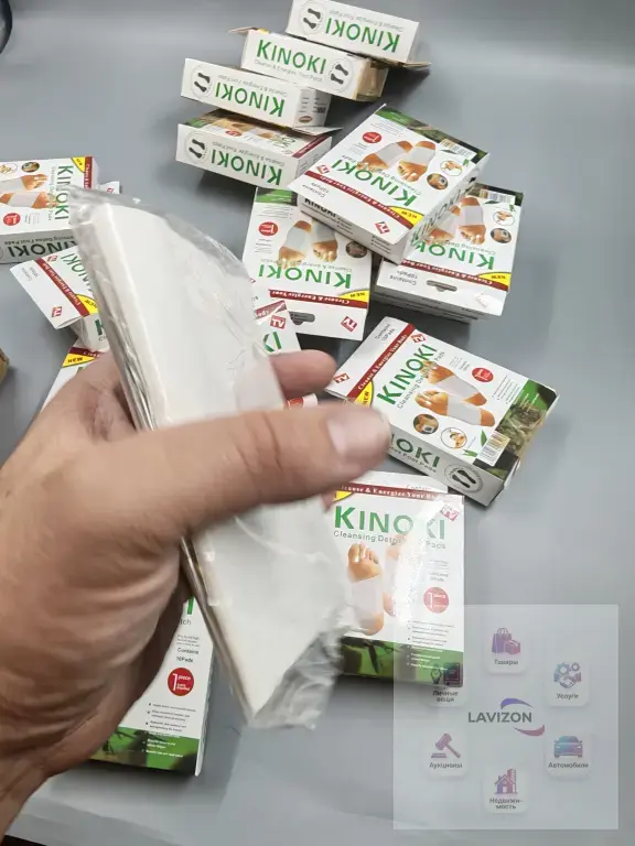 детоксикационныe пластырей для стоп Kinoki Cleansing Detox Foot Pads