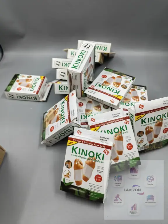 детоксикационныe пластырей для стоп Kinoki Cleansing Detox Foot Pads