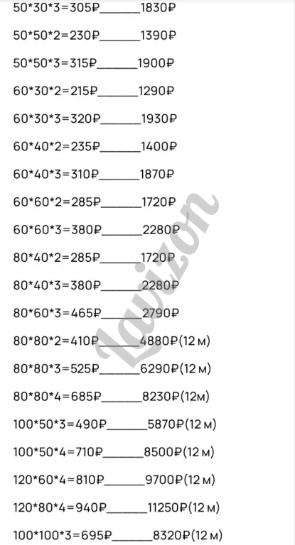 Профильная труба