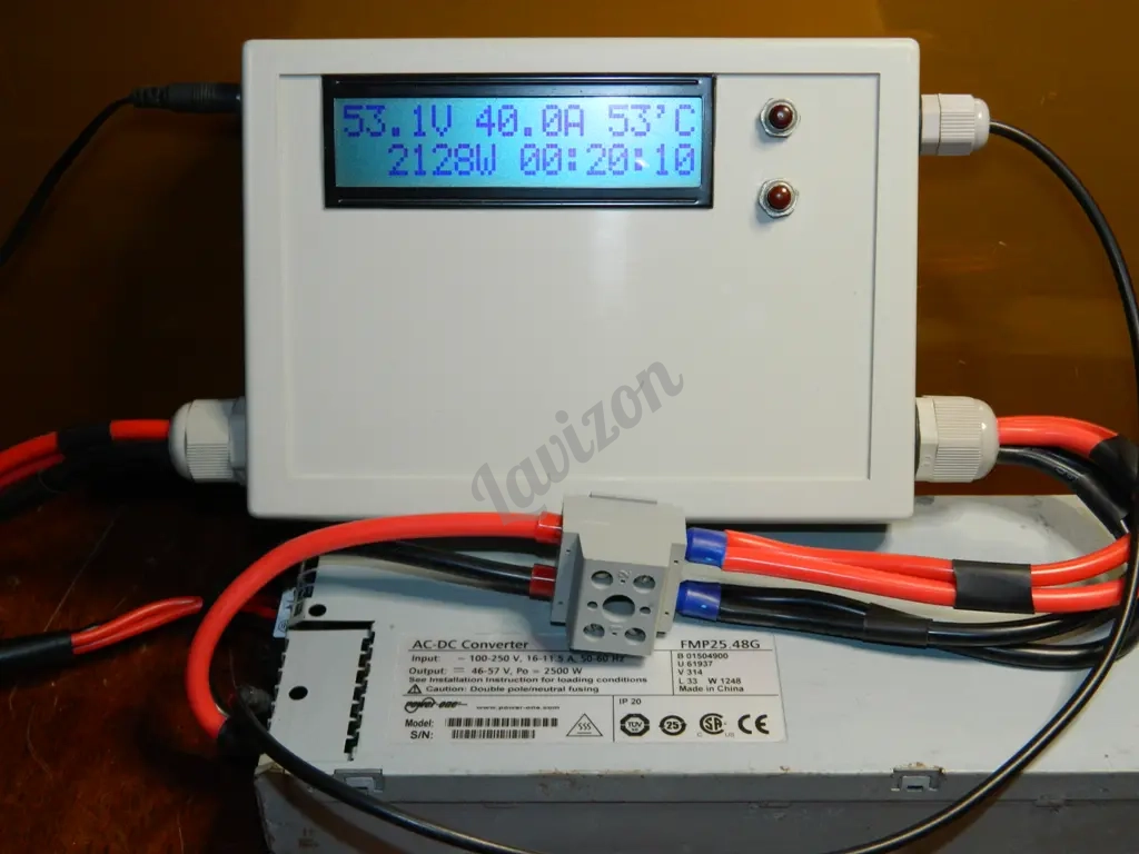 Блок питания PowerOne FMP25.48G 53,5 Вольта 2500 Ватт с разъемами. 61937