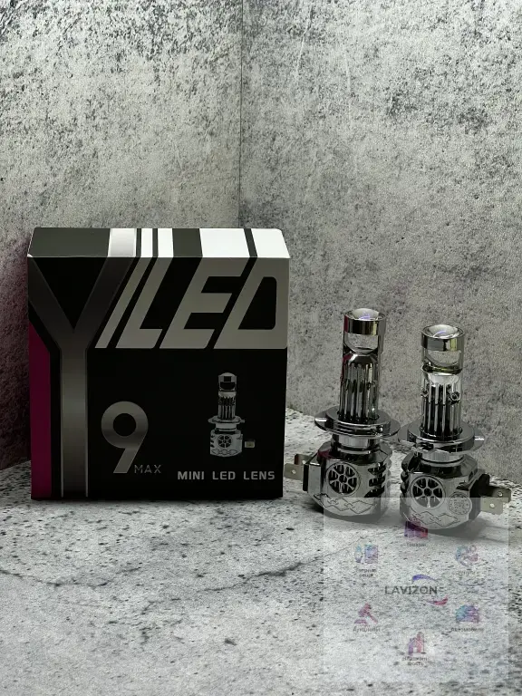 Bi-LED мини линзы H7 светодиодные лампы с кулером