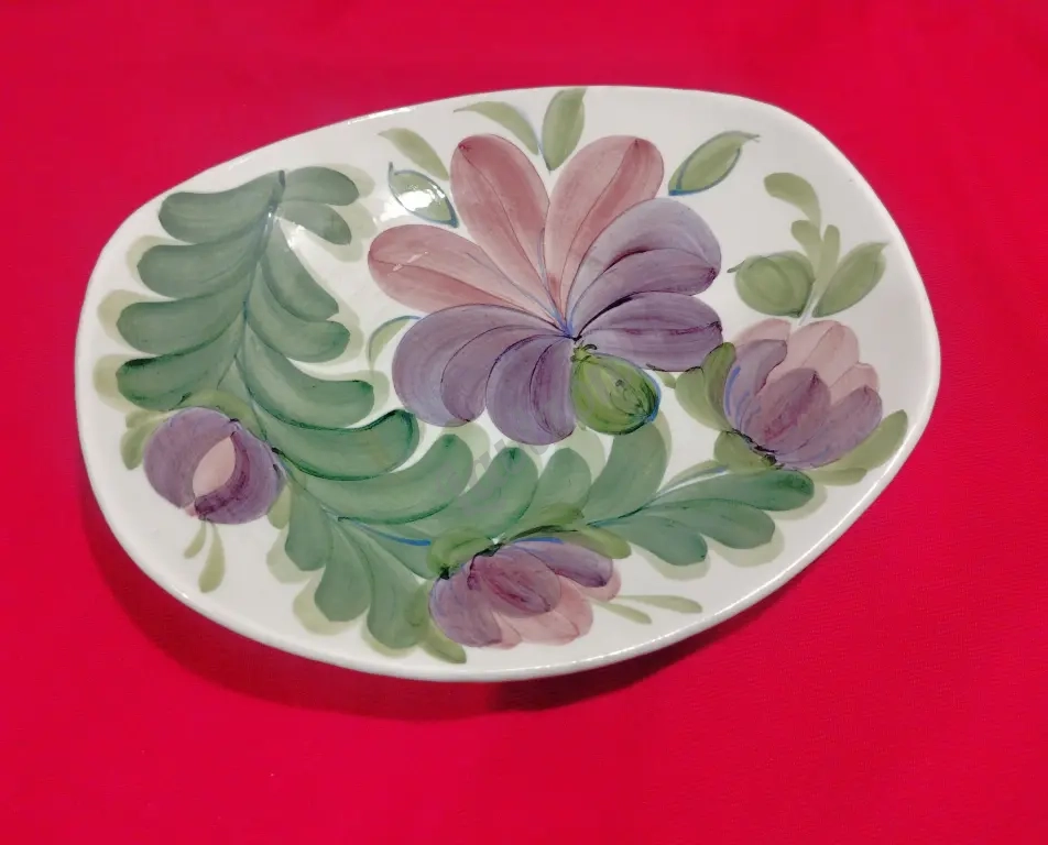 Блюдо фаянс, винтаж, ЗИК, 1974-1991