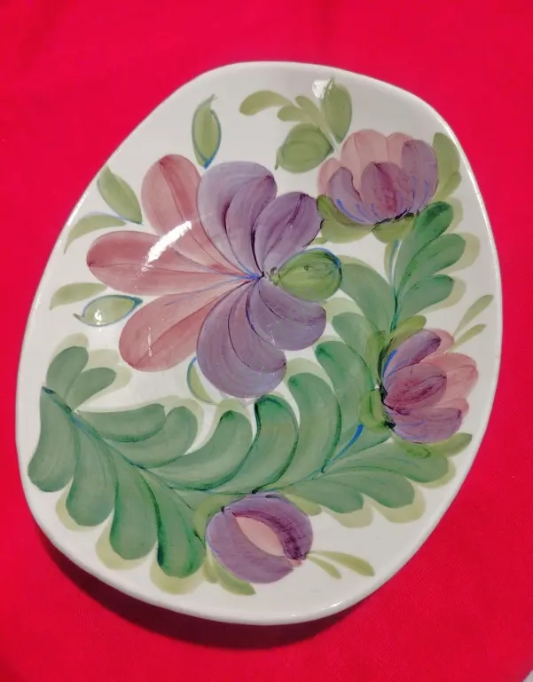 Блюдо фаянс, винтаж, ЗИК, 1974-1991