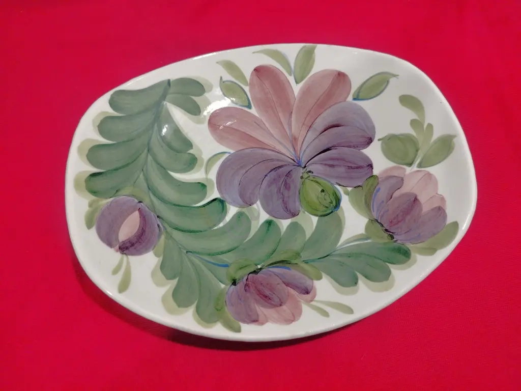 Блюдо фаянс, винтаж, ЗИК, 1974-1991