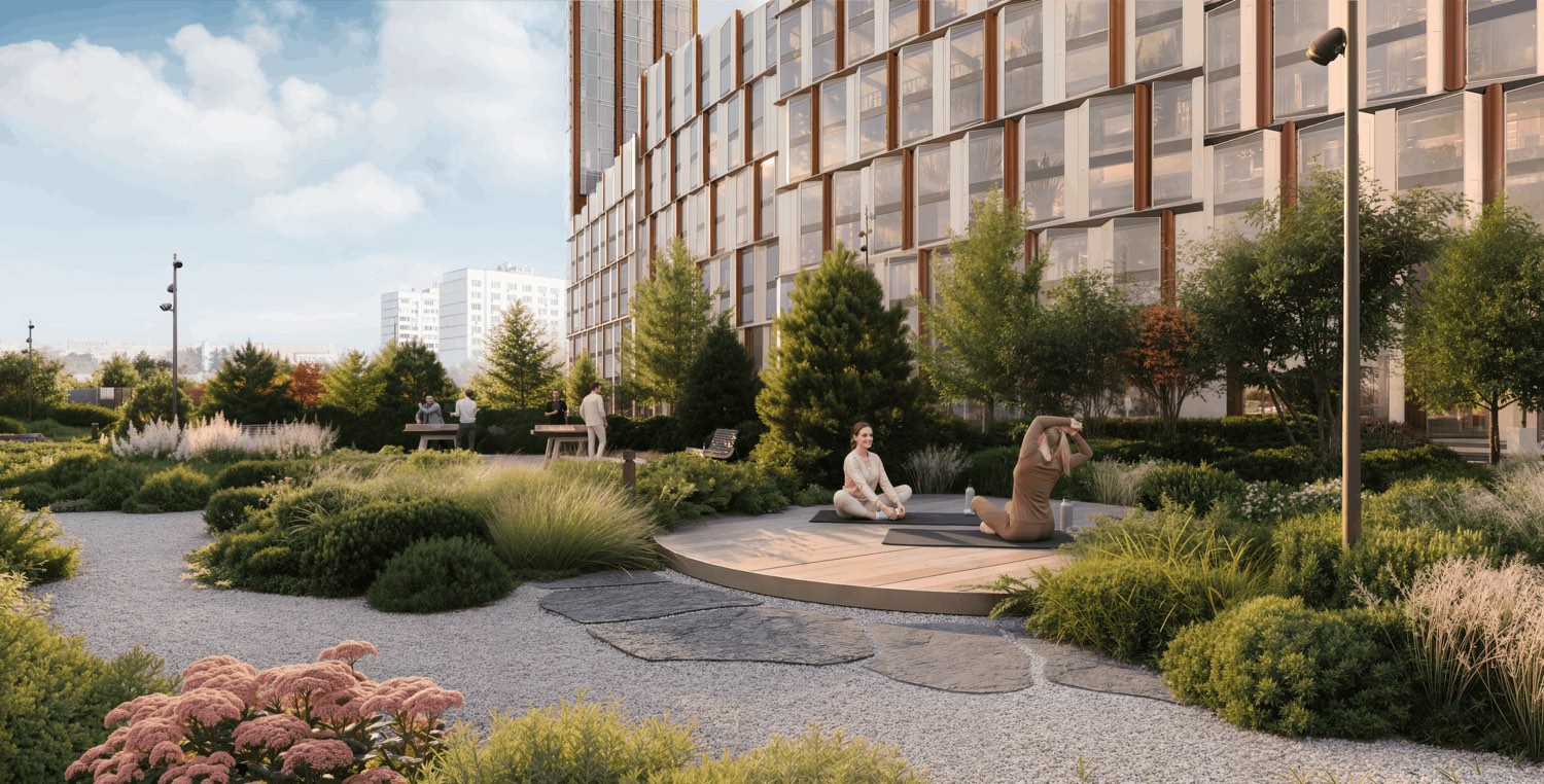 Мастер-лобби 160 м², потолки 6 м