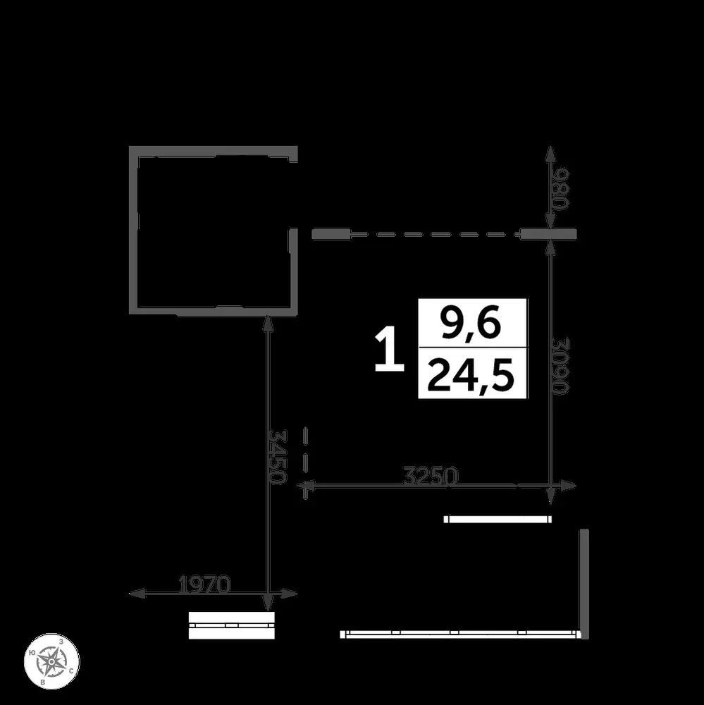 Студия, 25,2 м² — 8 467 326 ₽