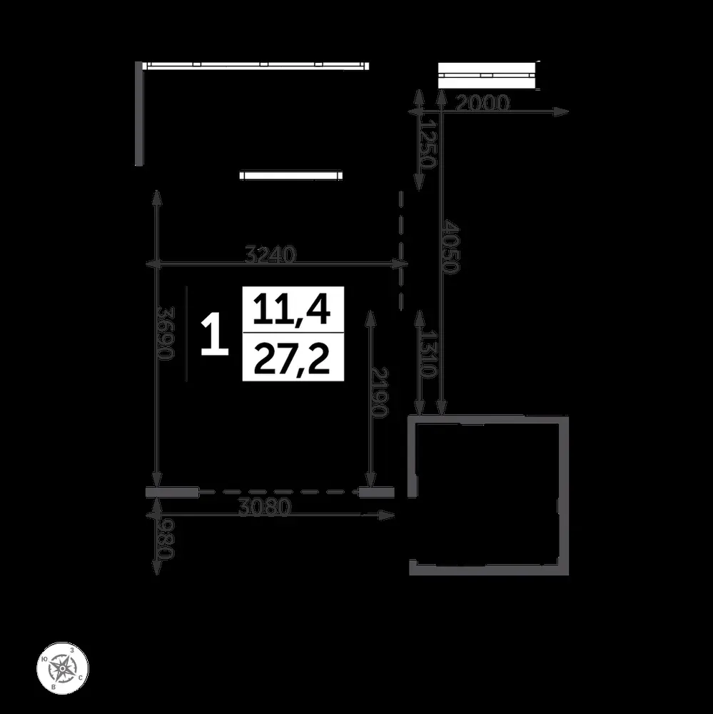 Студия, 28,3 м² — 9 077 154 ₽