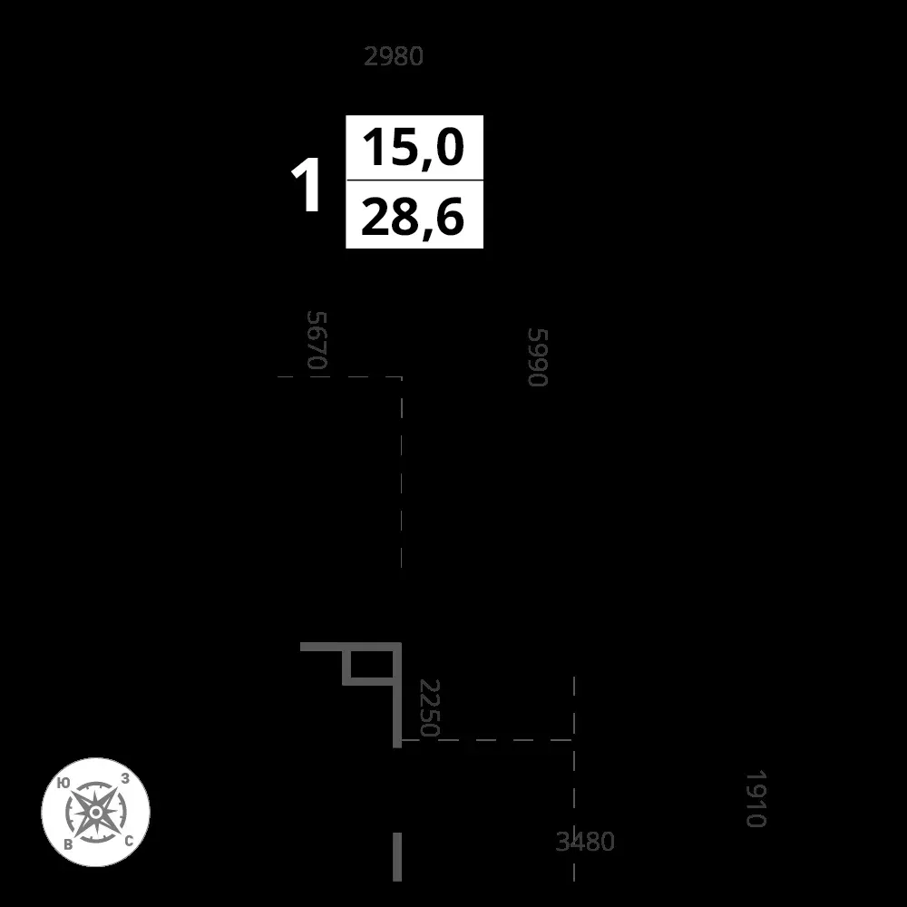 Студия, 28,6 м² — 8 653 445 ₽