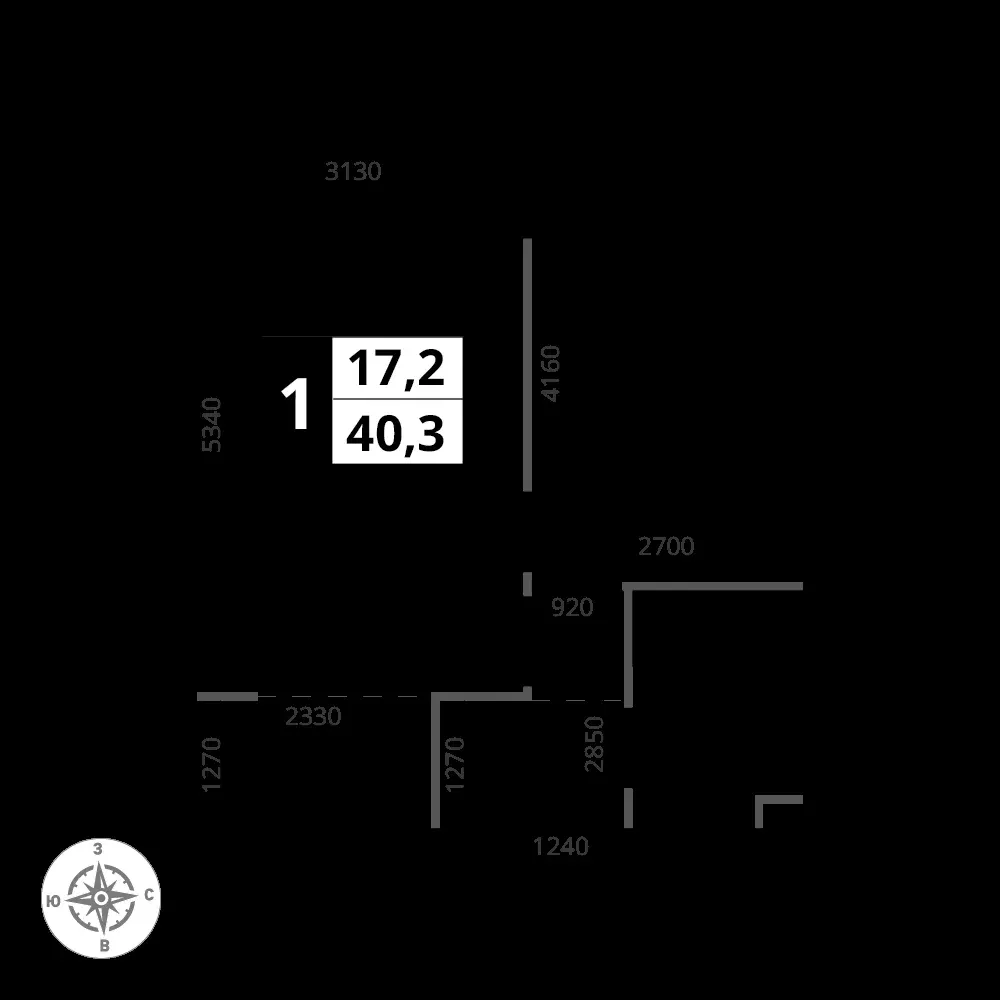 1-комнатная, 40,3 м² — 12 068 399 ₽