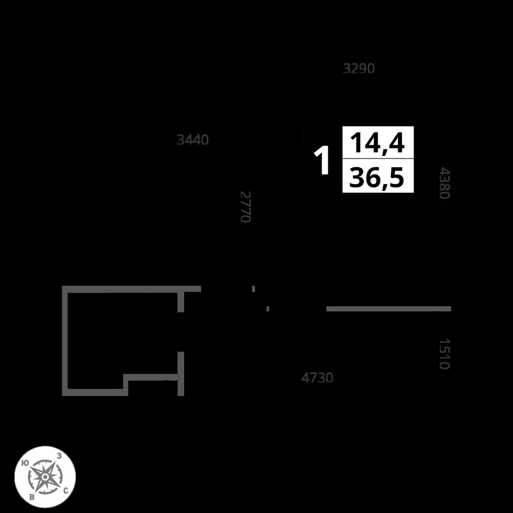 1-комнатная, 36,5 м² — 8 870 084 ₽