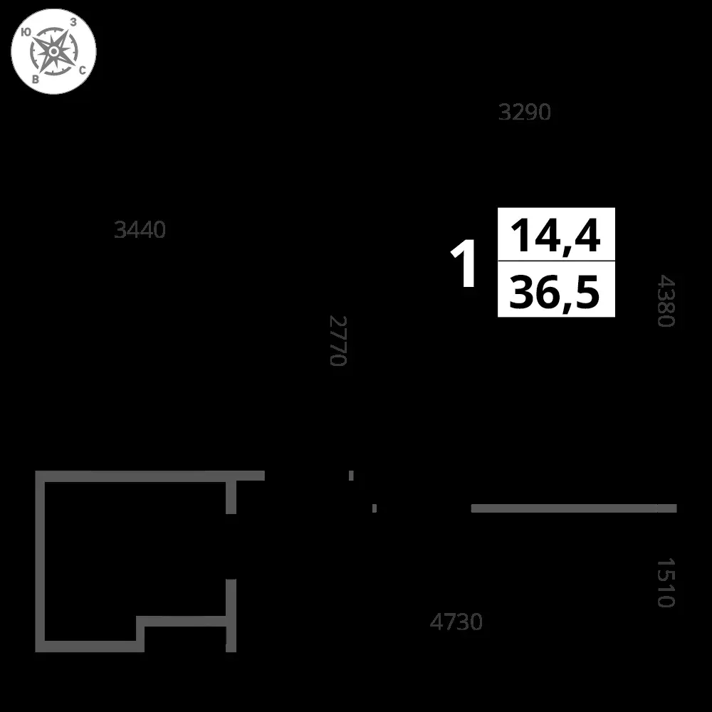 1-комнатная, 36,5 м² — 8 870 084 ₽