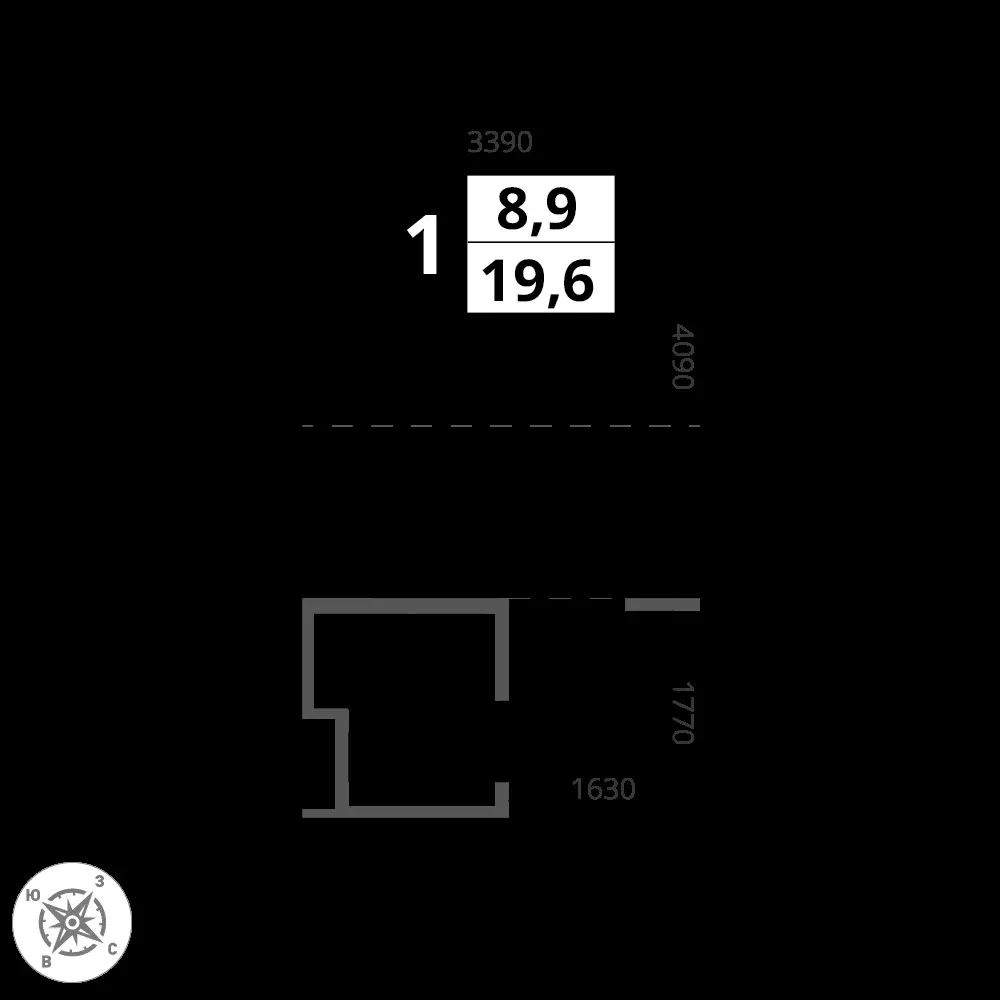 Студия, 19,5 м² — 6 085 131 ₽